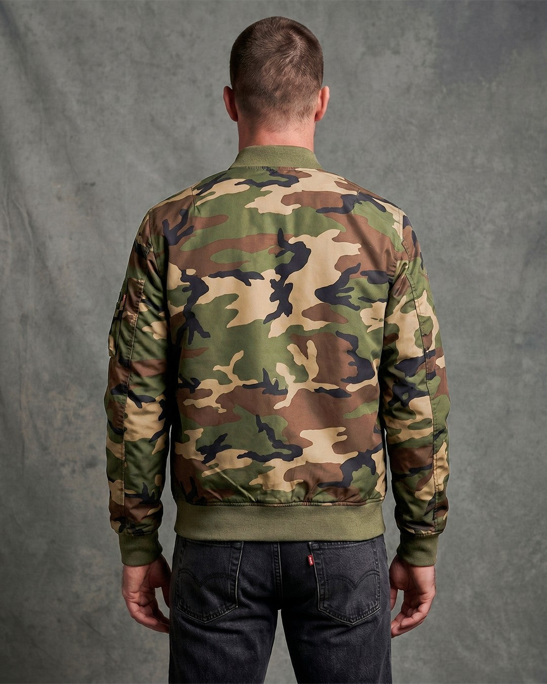 Bomber MA-1 Slim Fit "Woodland Camo"