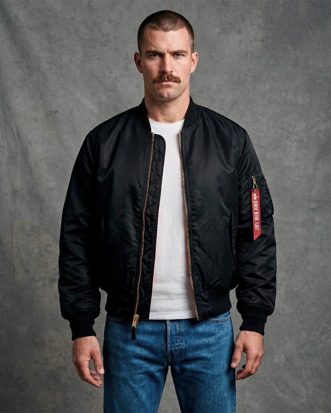 Bomber MA-1 Aviator "Blood Chit" - Black