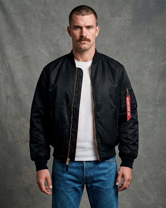 Bomber MA-1 Aviator "Blood Chit" - Black